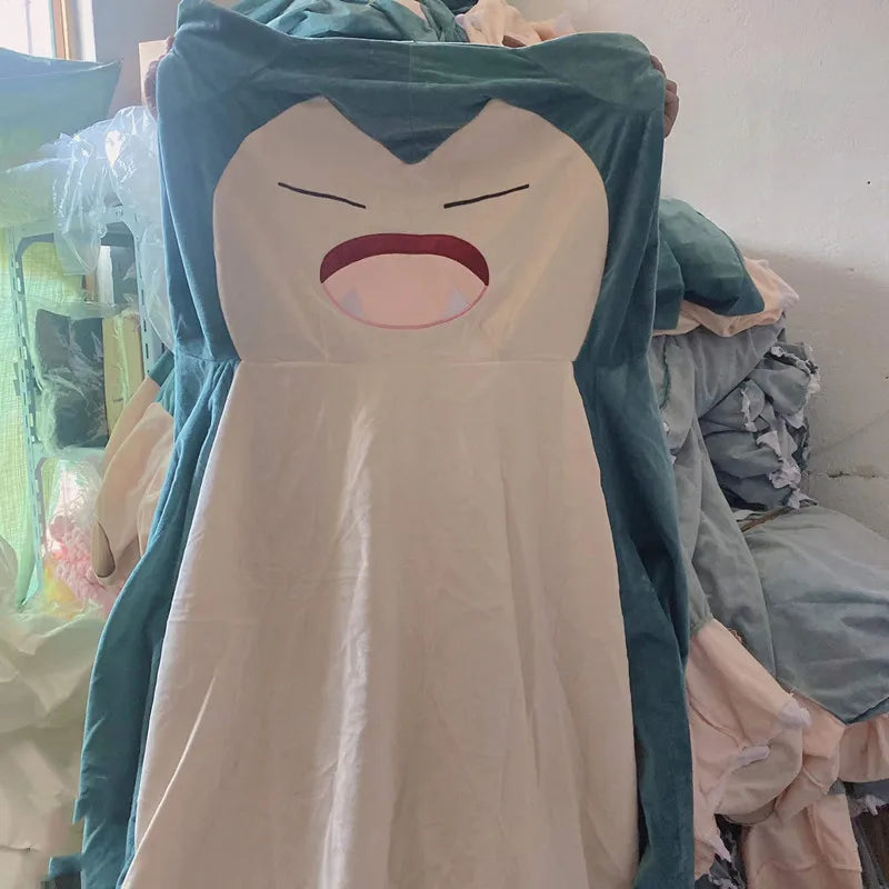 200/150cm Giant Snorlax Plush Pokemon Plush Toys Kawaii Soft Snorlax Leather Shell Plushie NO Filling Pillow Gifts for Children acacuss
