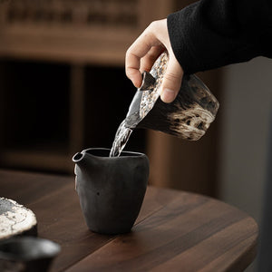 200ml Handmade Embossed Lotus Ceramic Tea TureeWabi Sabi Style Covered Bowl Coarse Pottery Tea Maker Gaiwan Kung Fu Tea Set Gift acacuss