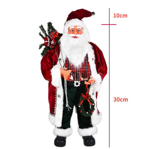 2023 New Year pink Big Santa Claus Doll Children Xmas Gift Christmas Hat Decorations for Home Wedding Party Supplies Ornaments acacuss