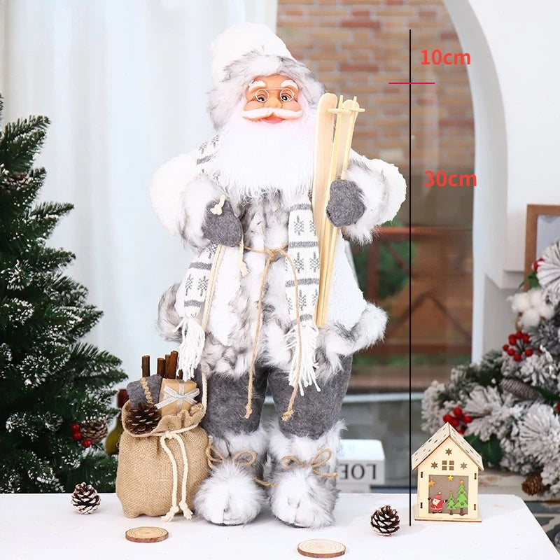 2023 New Year pink Big Santa Claus Doll Children Xmas Gift Christmas Hat Decorations for Home Wedding Party Supplies Ornaments acacuss