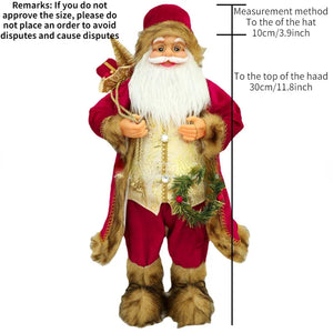 2024Large Santa Claus Merry Christmas Decorations for Home Happy New Year 2023 Santa Claus Doll Window Decorations Home gift acacuss