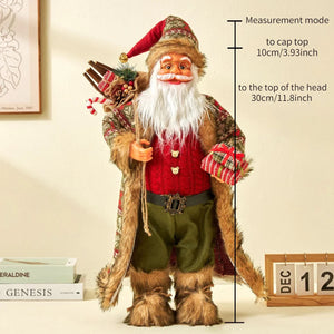 2024Large Santa Claus Merry Christmas Decorations for Home Happy New Year 2023 Santa Claus Doll Window Decorations Home gift acacuss