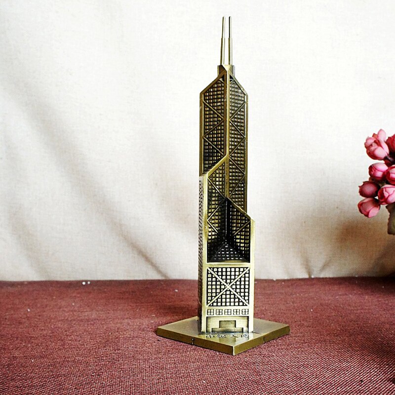 20CM High Retro Alloy BOC Tower Ornaments Home Decoration Accessories Metal Crafts Building Model Spring Decoration Crafts acacuss