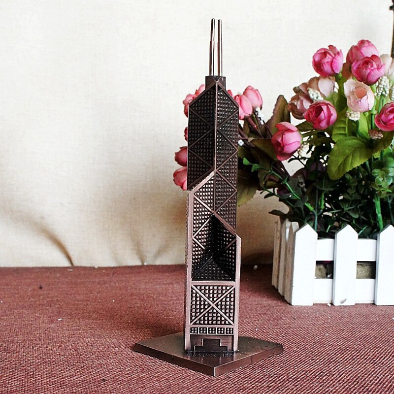 20CM High Retro Alloy BOC Tower Ornaments Home Decoration Accessories Metal Crafts Building Model Spring Decoration Crafts acacuss