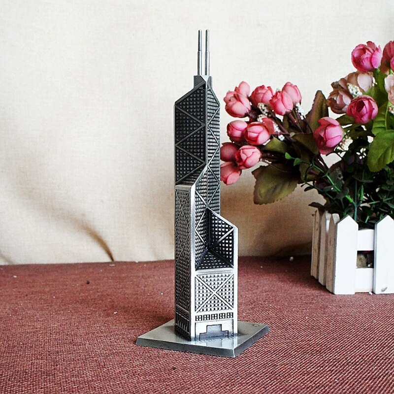 20CM High Retro Alloy BOC Tower Ornaments Home Decoration Accessories Metal Crafts Building Model Spring Decoration Crafts acacuss