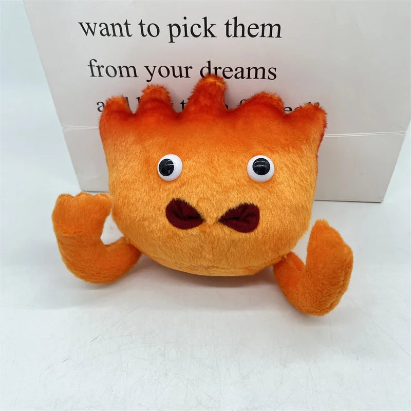 20CM New Calcifer Plush Toys Cartoon Filled Soft Dolls Christmas Gifts Howl’s Moving Castle Calcifer Plush Toy Studio Ghibli acacuss