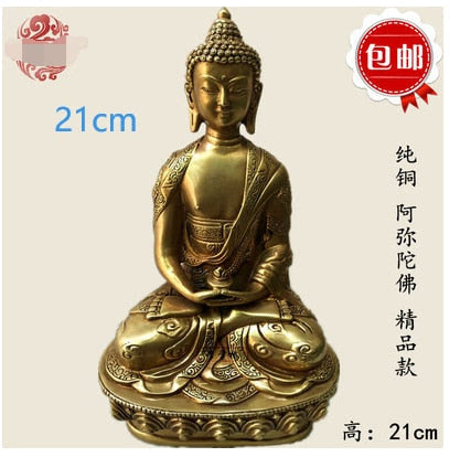 21CM Copper Statue Medicine Master Buddha Yellow God Wealth Green Tara Vajrasattva Great White Umbrella Cover Sun Tathaga acacuss