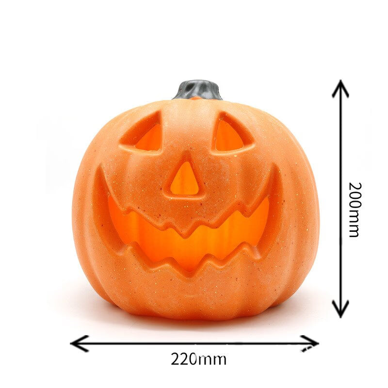 24*20cm Pumpkin Lantern Plastic Halloween Led Pumpkin Lamp Flashing Ghost Lighting Festival Park Indoor Garden Decoration New acacuss