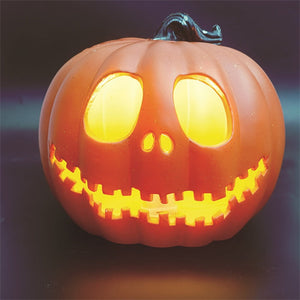 24*20cm Pumpkin Lantern Plastic Halloween Led Pumpkin Lamp Flashing Ghost Lighting Festival Park Indoor Garden Decoration New acacuss