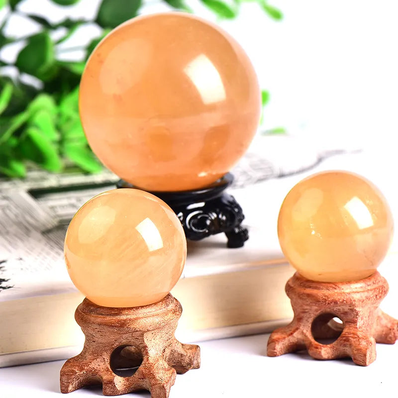 25-80mm Natural Crystal Calcite Ball Energy Polished Beautiful Reiki Health Healing Stone Home Decor Exquisite Souvenirs Gift acacuss