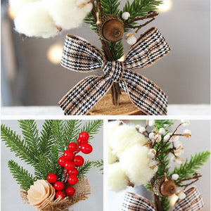 25CM Christmas Decorations Desktop Window Mini Christmas Tree Decoration Potted Festival Scene Arrangement Decorations 2023 acacuss