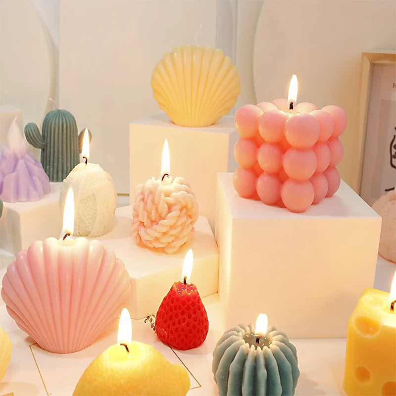 26 Shape Smokeless Fragrant Candle Aesthetic Scented Candles Decoration Christmas Handmade DIY Home Room Aroma Decor Accessories