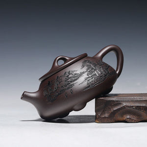 260ml Yixing Purple Clay Teapot Handmade  Filter Xishi Tea Pot Chinese Authentic Zisha Tea Set Kettle Customized Gifts acacuss