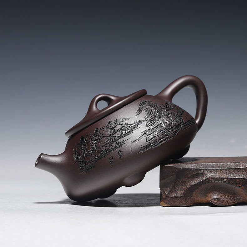 260ml Yixing Purple Clay Teapot Handmade  Filter Xishi Tea Pot Chinese Authentic Zisha Tea Set Kettle Customized Gifts acacuss
