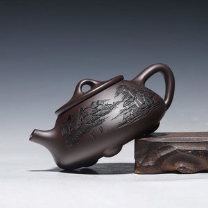 260ml Yixing Purple Clay Teapot Handmade  Filter Xishi Tea Pot Chinese Authentic Zisha Tea Set Kettle Customized Gifts acacuss