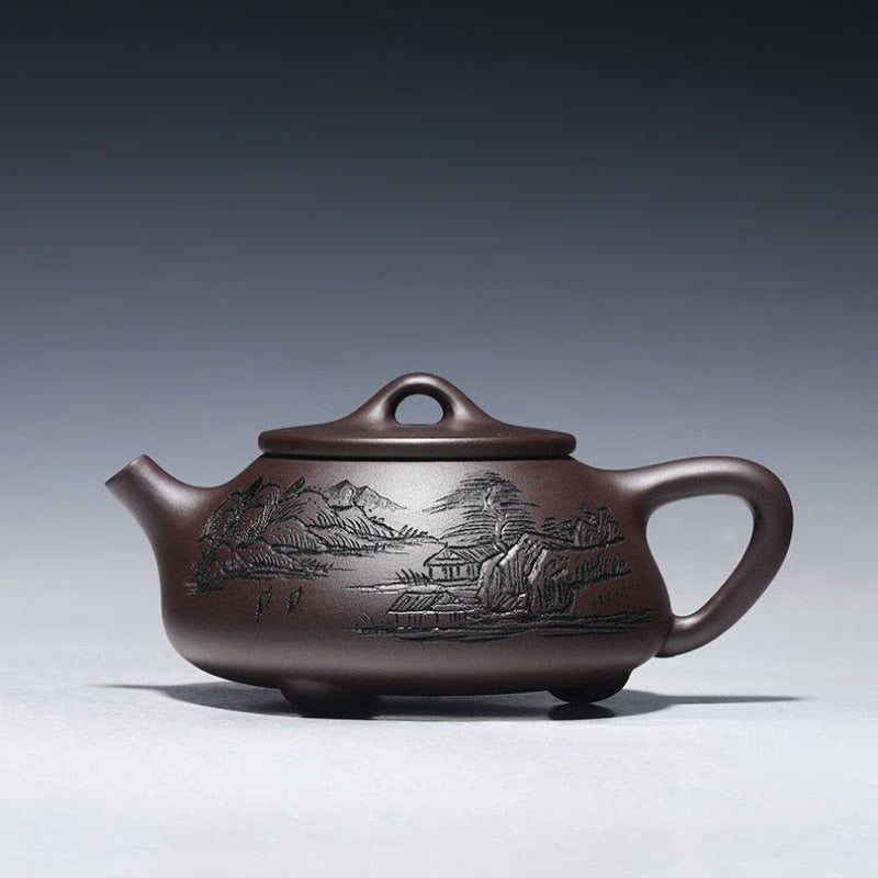 260ml Yixing Purple Clay Teapot Handmade  Filter Xishi Tea Pot Chinese Authentic Zisha Tea Set Kettle Customized Gifts acacuss