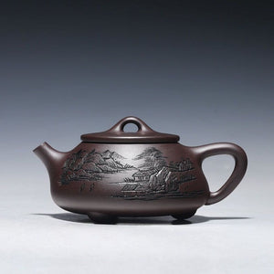 260ml Yixing Purple Clay Teapot Handmade  Filter Xishi Tea Pot Chinese Authentic Zisha Tea Set Kettle Customized Gifts acacuss