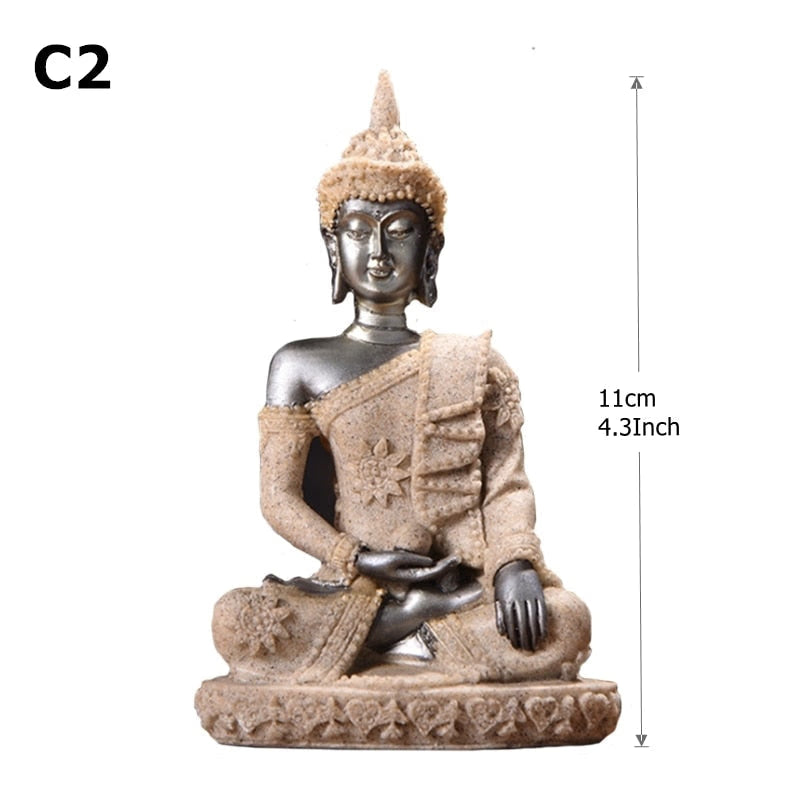 28 Style Miniature Buddha Statue Nature Sandstone Fengshui Thailand Buddha Sculpture Hindu Figurine Home Decorative Ornament 15 acacuss