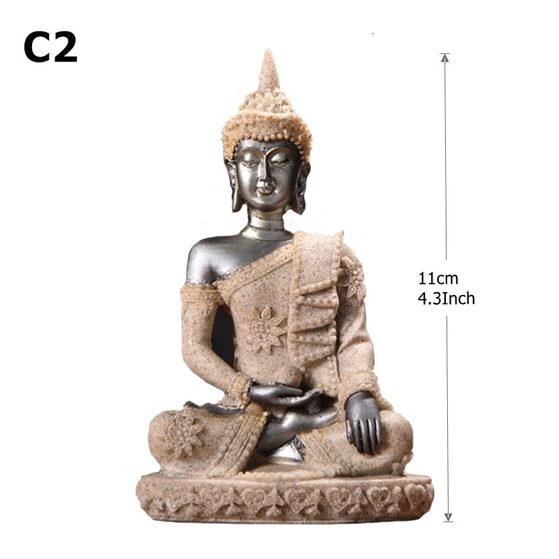 28 Style Miniature Buddha Statue Nature Sandstone Fengshui Thailand Buddha Sculpture Hindu Figurine Home Decorative Ornament 15 acacuss