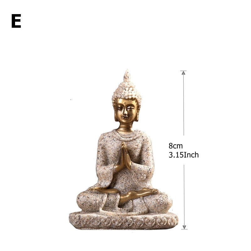28 Style Miniature Buddha Statue Nature Sandstone Fengshui Thailand Buddha Sculpture Hindu Figurine Home Decorative Ornament 15 acacuss