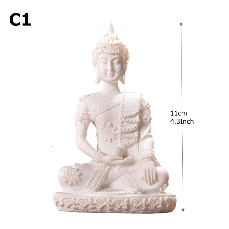 28 Style Miniature Buddha Statue Nature Sandstone Fengshui Thailand Buddha Sculpture Hindu Figurine Home Decorative Ornament 15 acacuss