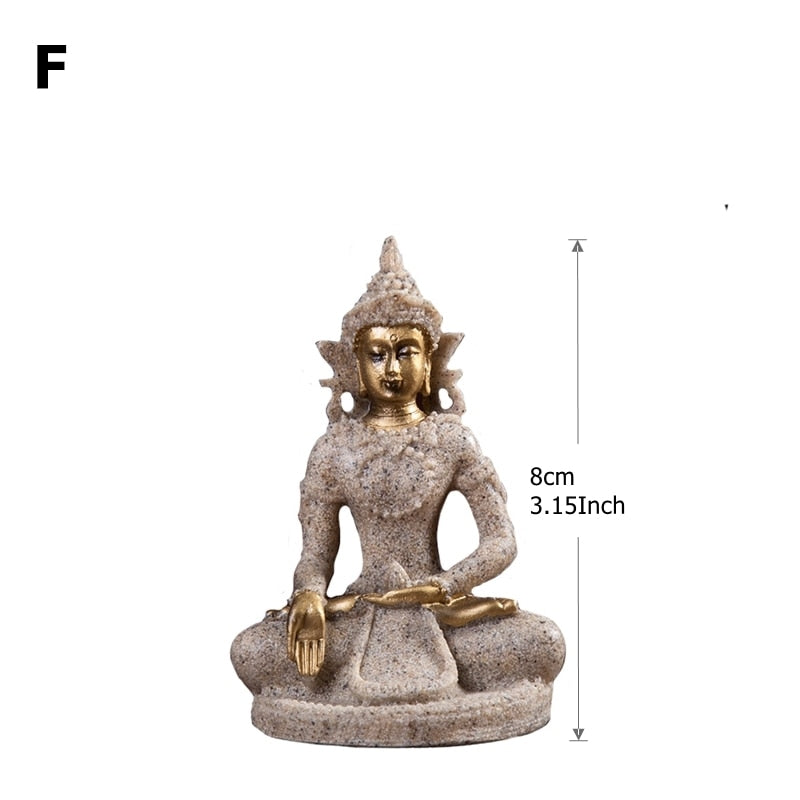 28 Style Miniature Buddha Statue Nature Sandstone Fengshui Thailand Buddha Sculpture Hindu Figurine Home Decorative Ornament 15 acacuss