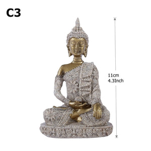 28 Style Miniature Buddha Statue Nature Sandstone Fengshui Thailand Buddha Sculpture Hindu Figurine Home Decorative Ornament 15 acacuss