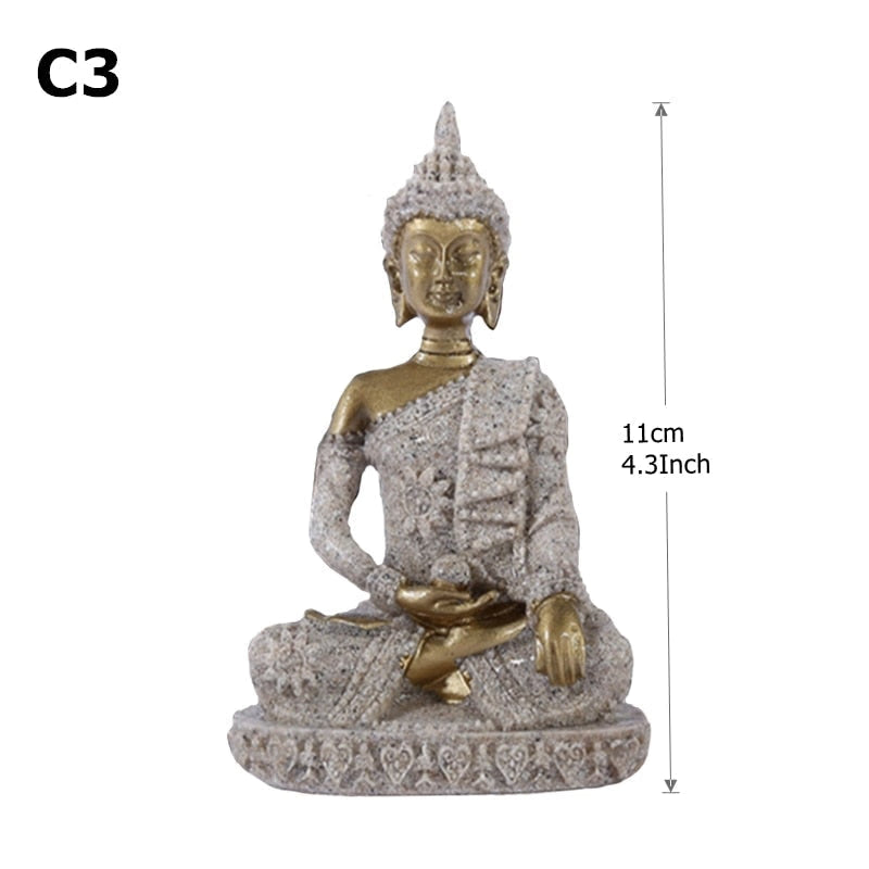 28 Style Miniature Buddha Statue Nature Sandstone Fengshui Thailand Buddha Sculpture Hindu Figurine Home Decorative Ornament 15 acacuss