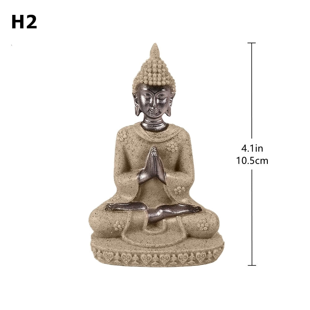 28 Style Miniature Buddha Statue Nature Sandstone Fengshui Thailand Buddha Sculpture Hindu Figurine Home Decorative Ornament 15 acacuss