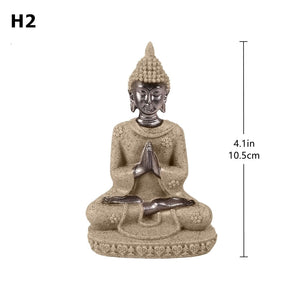 28 Style Miniature Buddha Statue Nature Sandstone Fengshui Thailand Buddha Sculpture Hindu Figurine Home Decorative Ornament 15 acacuss