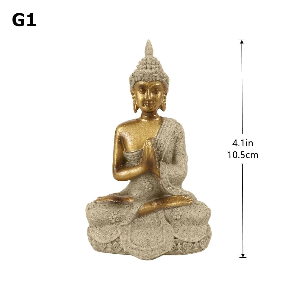 28 Style Miniature Buddha Statue Nature Sandstone Fengshui Thailand Buddha Sculpture Hindu Figurine Home Decorative Ornament 15 acacuss