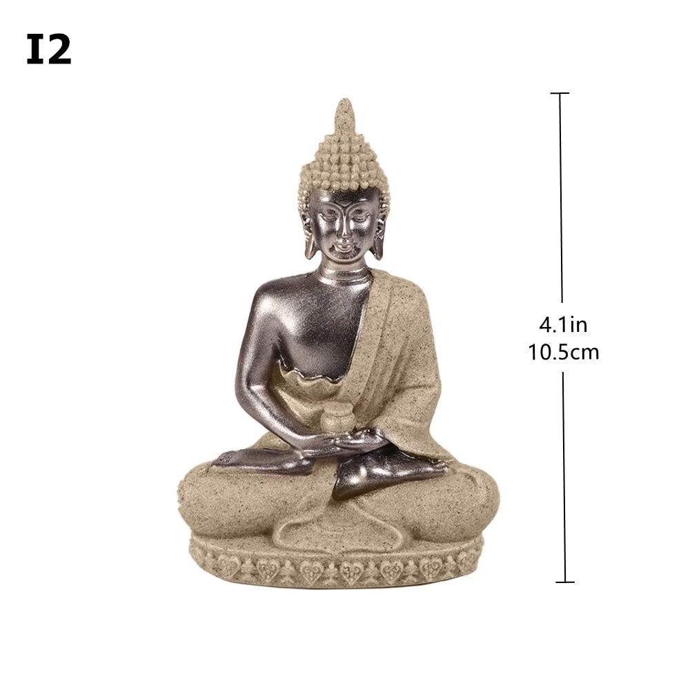 28 Style Miniature Buddha Statue Nature Sandstone Fengshui Thailand Buddha Sculpture Hindu Figurine Home Decorative Ornament 15 acacuss