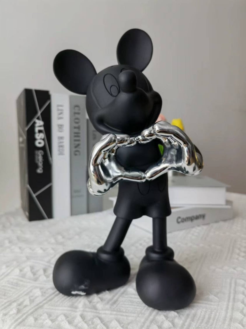 29/30cm Disney Mickey Mouse Figure Mickey Welcome Guests Children Toy Resin Model  Love Sitting Home Furnishing Halloween Gift acacuss