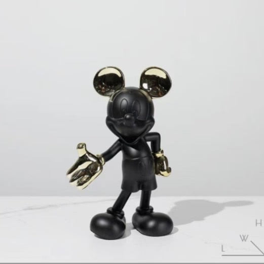 29/30cm Disney Mickey Mouse Figure Mickey Welcome Guests Children Toy Resin Model  Love Sitting Home Furnishing Halloween Gift acacuss
