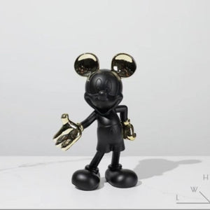 29/30cm Disney Mickey Mouse Figure Mickey Welcome Guests Children Toy Resin Model  Love Sitting Home Furnishing Halloween Gift acacuss