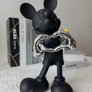 29/30cm Disney Mickey Mouse Figure Mickey Welcome Guests Children Toy Resin Model  Love Sitting Home Furnishing Halloween Gift acacuss