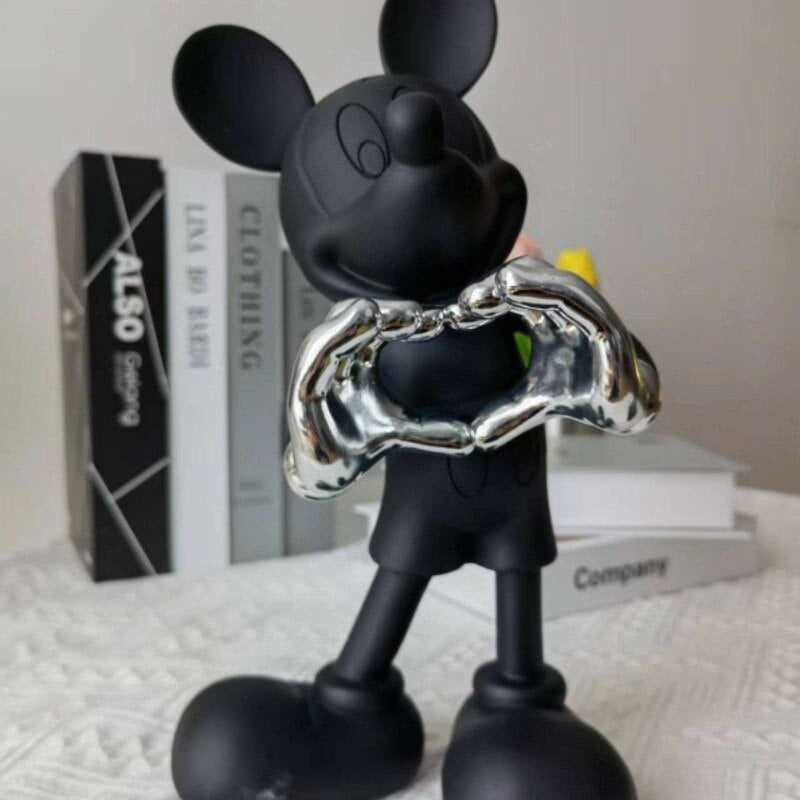 29/30cm Disney Mickey Mouse Figure Mickey Welcome Guests Children Toy Resin Model  Love Sitting Home Furnishing Halloween Gift acacuss