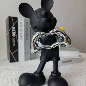 29/30cm Disney Mickey Mouse Figure Mickey Welcome Guests Children Toy Resin Model  Love Sitting Home Furnishing Halloween Gift acacuss