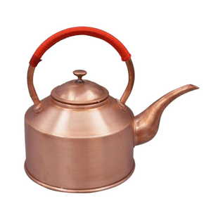 2L/3L Tibetan Long Mouth Copper Kettle Handmade Red Copper Teapot Boiling Water Kettle Tea Infuser Pure Copper Tea Set acacuss