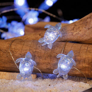 2M Sea Animals Turtle String Light Mermaid Party Under The Sea Birthday Party Decoration Beach Theme Fairy Light For Home Indoor acacuss