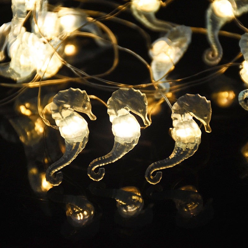 2M Sea Animals Turtle String Light Mermaid Party Under The Sea Birthday Party Decoration Beach Theme Fairy Light For Home Indoor acacuss