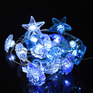 2M Sea Animals Turtle String Light Mermaid Party Under The Sea Birthday Party Decoration Beach Theme Fairy Light For Home Indoor acacuss