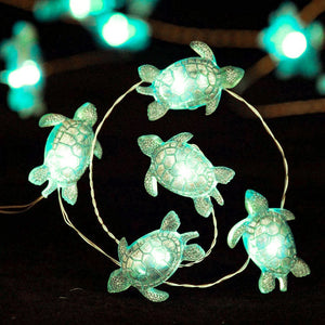 2M Sea Animals Turtle String Light Mermaid Party Under The Sea Birthday Party Decoration Beach Theme Fairy Light For Home Indoor acacuss