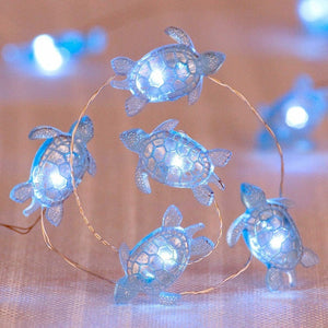 2M Sea Animals Turtle String Light Mermaid Party Under The Sea Birthday Party Decoration Beach Theme Fairy Light For Home Indoor acacuss