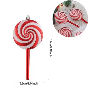 2Pcs Christmas Decoration Large Candy Cane DIY Xmas Tree Hanging Pendant Home Christmas Party Favors New Year Gift 2024 Navidad acacuss