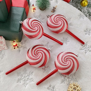 2Pcs Christmas Decoration Large Candy Cane DIY Xmas Tree Hanging Pendant Home Christmas Party Favors New Year Gift 2024 Navidad acacuss