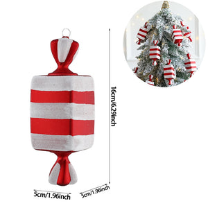 2Pcs Christmas Decoration Large Candy Cane DIY Xmas Tree Hanging Pendant Home Christmas Party Favors New Year Gift 2024 Navidad acacuss