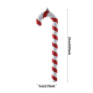 2Pcs Christmas Decoration Large Candy Cane DIY Xmas Tree Hanging Pendant Home Christmas Party Favors New Year Gift 2024 Navidad acacuss