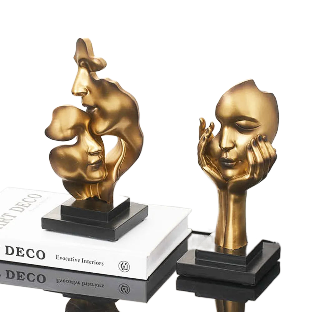 Abstract Face Statue Sculptures and Figurines Decoration Nodic Home Decor Luxury Living Room Decoration Figurines for Interior acacuss
