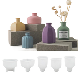Creative Vase Silicone Mold DIY Flower Pot Craft Ornaments Making Concrete Plaster Epoxy Resin Casting Mold Gardening Decoration acacuss